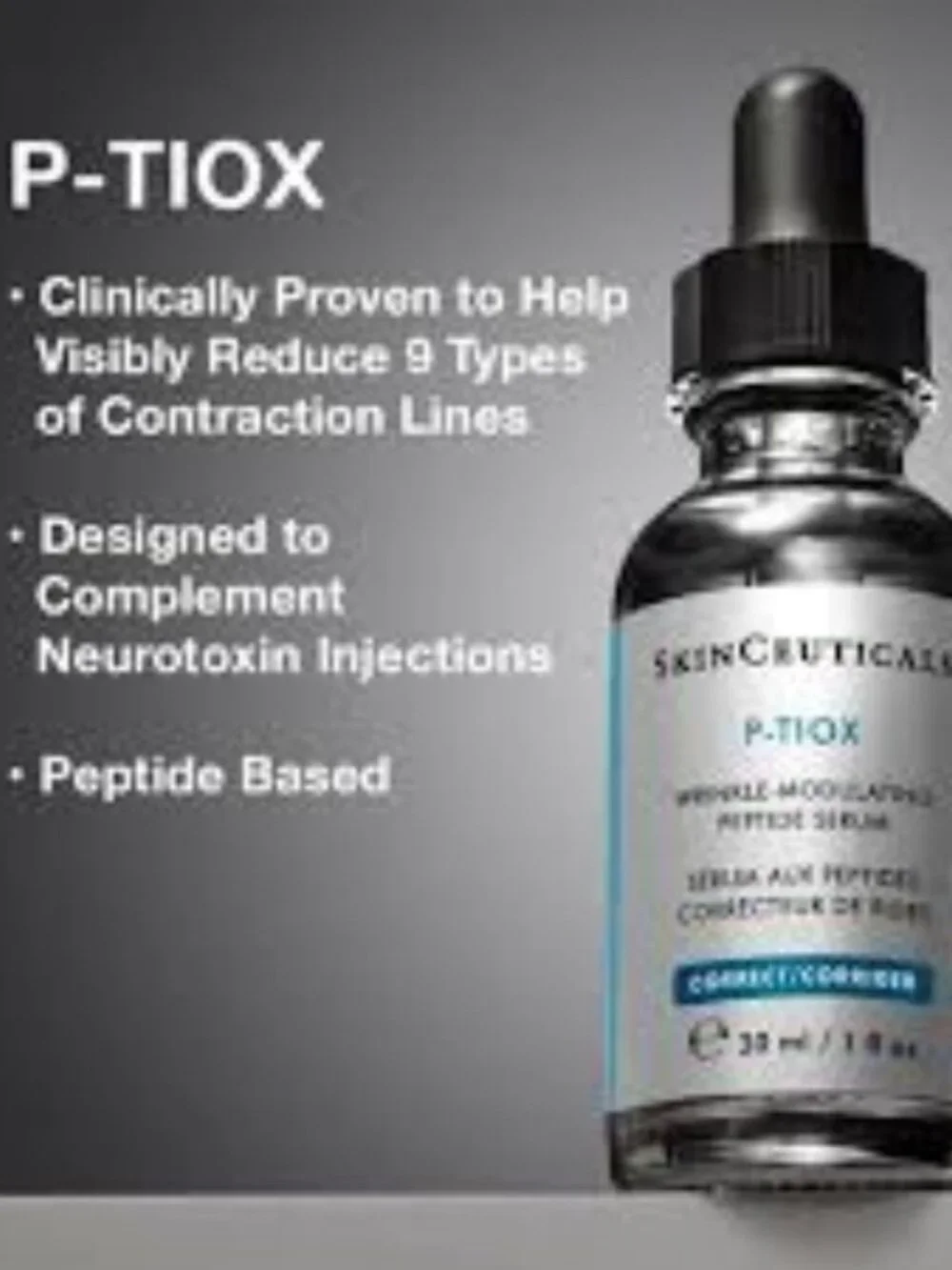 SkinCeuticals P-TIOX Anti-Aging Peptide Serum – 1oz/30ml, Brand NIB